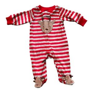 NWT Carter's Just One You Long Sleeve Striped Onesie- 3M